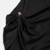 Koszulka z drapowanym dekoltem Safety Pin