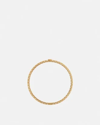 Kryształowy metalowy naszyjnik typu choker
