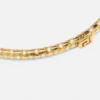 Kryształowy metalowy naszyjnik typu choker