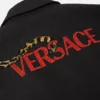 Kurtka bluzonowa Versace Leopard z melanżowej wełny