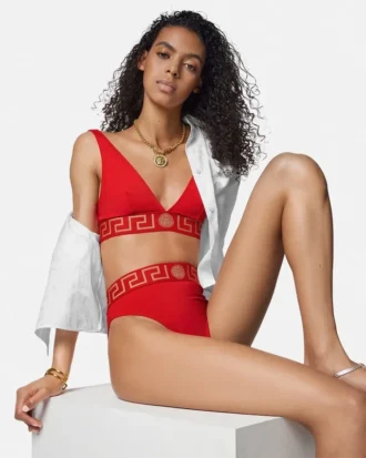 Majtki bikini z wysokim stanem ECONYL®