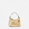 Metaliczna torba Versace Tag Hobo