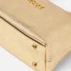 Metaliczna torba Versace Tag Hobo