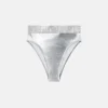 Metaliczne figi bikini