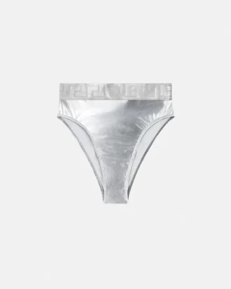 Metaliczne figi bikini