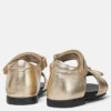 Metaliczne sandały Baby Gianni Ribbon