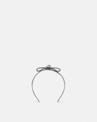 Metalowa opaska z siateczką i kokardą Gianni Ribbon