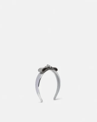 Metalowa opaska z siateczką i kokardą Gianni Ribbon