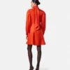 Mini sukienka z żakardowym wzorem V Allover Silk Lavallière