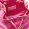 Mini torebka typu bucket z satyny La Medusa