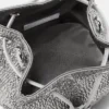 Mini torebka typu bucket z satyny z ozdobami La Medusa