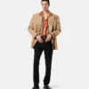 Mélange Wool Double-Breasted Blazer