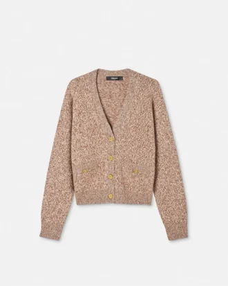 Mouliné Sweter z dzianiny z domieszką kaszmiru