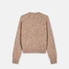 Mouliné Sweter z dzianiny z domieszką kaszmiru Mouliné Sweter z dzianiny z domieszką kaszmiru