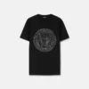 Ozdobiona bawełniana koszulka slim fit
