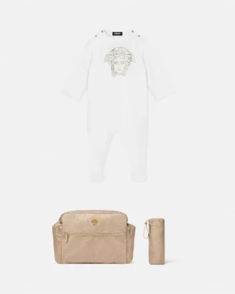 Ozdobny śpioszek dziecięcy z bawełnianego dżerseju