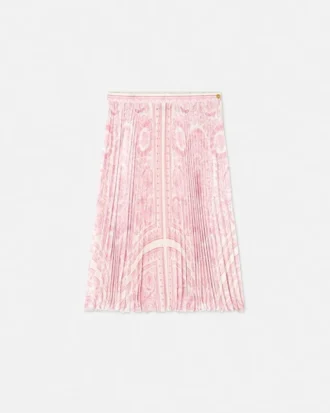 Plisowana spódnica midi Barocco Foulard dla dzieci
