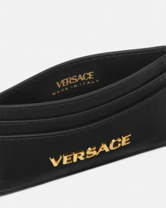 Skórzane etui na karty Versace