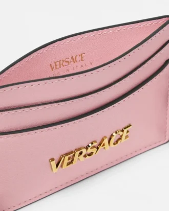 Skórzane etui na karty Versace