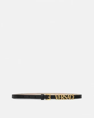 Skórzany pasek z logo Versace 1,5 cm