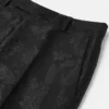 Slim formalne spodnie z wełny i wiskozy