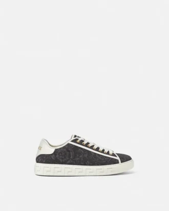 Sneakersy z płótna żakardowego Greca