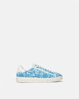 Sneakersy z płótna żakardowego Greca