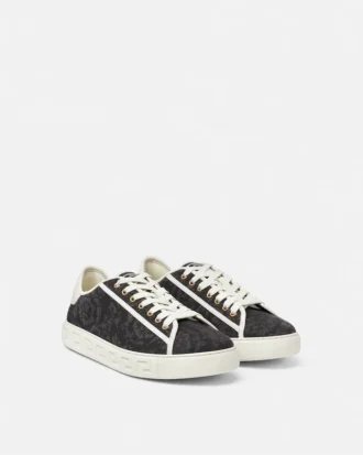 Sneakersy z płótna żakardowego Greca