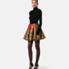 Spódniczka baletowa z tkaniny Barocco Silk w stylu barokowym z motywem geparda