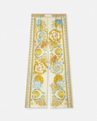 Spodnie z jedwabiu Barocco Silk