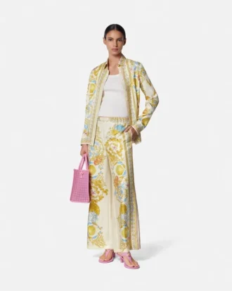 Spodnie z jedwabiu Barocco Silk