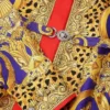 Sukienka mini z jedwabiu Barocco Silk w panterkę