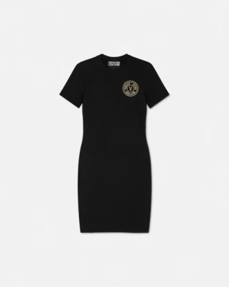 Sukienka T-shirtowa z emblematem w kształcie litery V