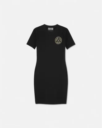 Sukienka T-shirtowa z emblematem w kształcie litery V
