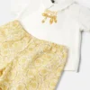 Sukienka z bawełnianego T-shirtu z nadrukiem dla niemowląt