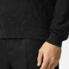 Sweter z dzianiny żakardowej z jedwabiu i bawełny