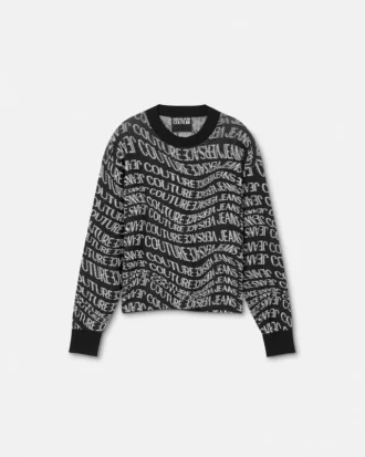 Sweter z dzianiny Liquify Logomania