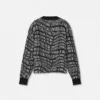 Sweter z dzianiny Liquify Logomania