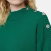 Sweter z dzianiny wełnianej i kaszmirowej