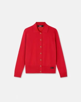 Sweter z dzianiny z domieszką jedwabiu