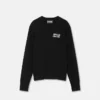 Sweter z dzianiny z domieszką kaszmiru z logo