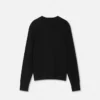 Sweter z dzianiny z domieszką kaszmiru z logo