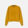 Sweter z dzianiny z domieszką kaszmiru z motywem Medusa