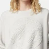 Sweter z dzianiny z domieszką kaszmiru z motywem Medusa