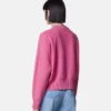 Sweter z dzianiny z domieszką kaszmiru z motywem Medusa