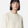 Sweter z dzianiny z logo