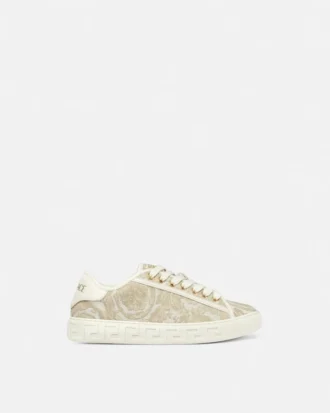 Tkaninowe sneakersy Greca Jacquard