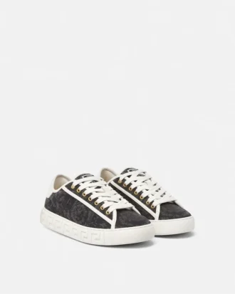 Tkaninowe sneakersy Greca Jacquard