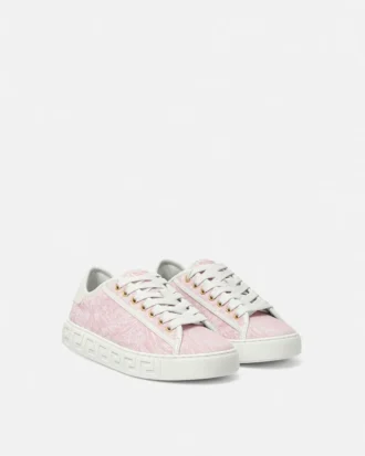 Tkaninowe sneakersy Greca Jacquard
