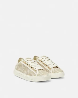 Tkaninowe sneakersy Greca Jacquard